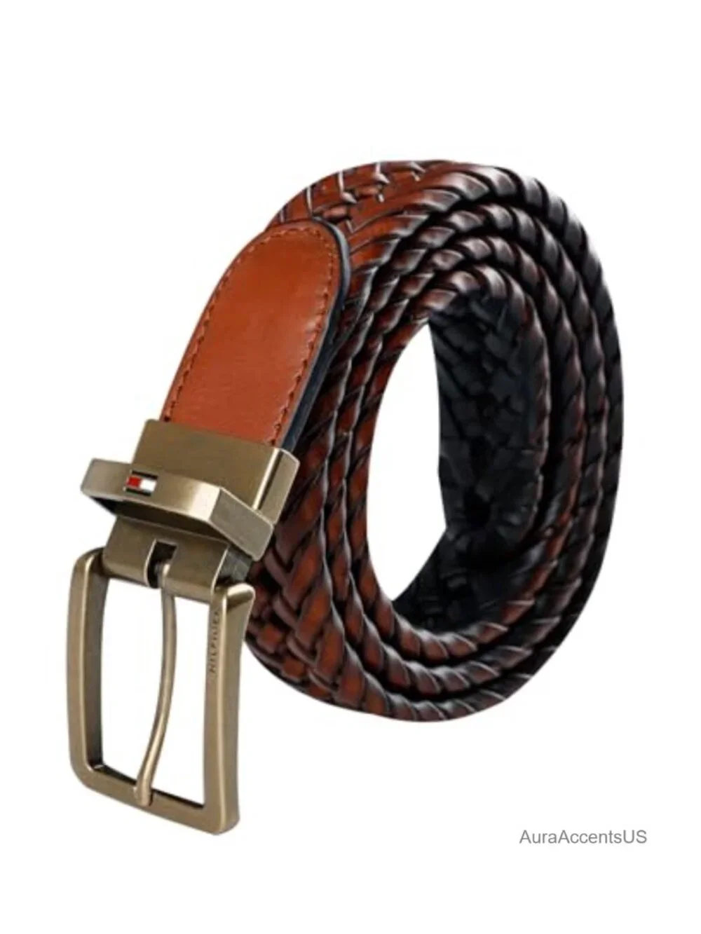 Men's Reversible Leather Belt Fully Adjustable 2-in-1 Dress Casual